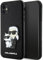 Karl Lagerfeld KLHCN61SANKCPK Hülle für iPhone 11 / Xr 6.1 hardcase Schwarz Saffiano Karl & Choupette