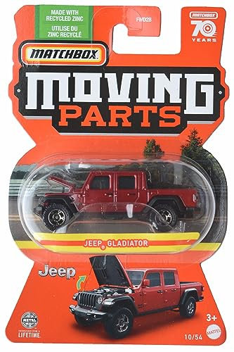 Matchbox Jeep Gladiator, Bewegliche Teile 10/54 [rot]