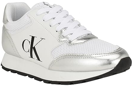 Calvin Klein Camina Damen-Sneaker, Weiss/opulenter Garten, 38 EU