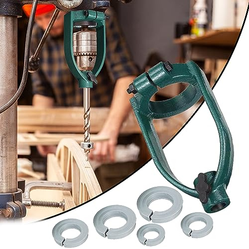 Taladradora Escopleadora Accesorio, Agujero Cuadrado Escoplear Broca Taladro Banco Clavija Cuadrada Accesorios 5 Pcs Manguito Reductor 40/53/55/58/60mm Gubia Escoplear Herramienta Carpintería Banco