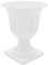 PRETYZOOM Pot De Fleur Décor Extérieur Vase Grec Romain Jardinières Urnes pour Plantes Dextérieur Urne Extérieure Pots De Plantes Dintérieur Vase à Pièce Planteur Blanche Céramique Plastique