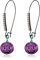 EVER FAITH Halloween Kürbis Ohrringe Allerheiligen lila Emaille Strass Kürbis Ohrringe Mode Schmuck für Damen
