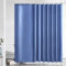 Furlinic, Tenda da doccia antimuffa, in tessuto lavabile, colore grigio, blu, grande tenda da bagno in poliestere, impermeabile, per vasca da bagno con 18 ganci extra large, dimensione 275 x 180 cm