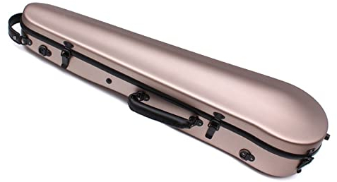 Fachmann Geigenkoffer Roségoldener Geigenkoffer Aus Karbonfaser In 4/4-Größe. Starker, Leichter Geigenkasten Geigenkoffer