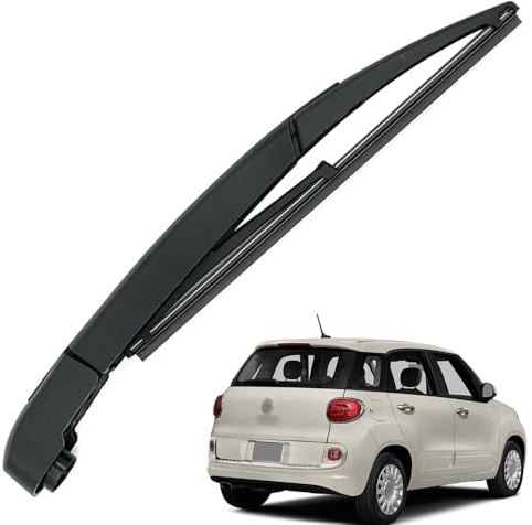 Ruolin Auto Heckscheibenwischer Schwarz, Ersatz Heckwischerarm Wischerarm Hinten + Scheibenwischer Wischer Set Ersatz für FIAT 500L 2012-2020