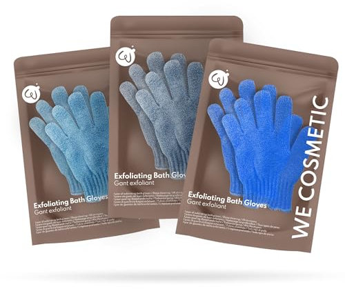 Paire De Gants Exfoliants Pour Le Corps | Gommage Et Gant De Crin | Gant De Toilette Adulte - WE COSMETIC (LOT DE 3)