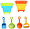 MTDASB Collapsible Beach Toys Set for Kids - Foldable Sand Bucket & Shovel Kit, Camping & Outdoor Play