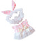 FLCPJGV Mini 6 Zoll Puppenkleidung, Elegantes Outfit für Kleine Puppen, Rosa