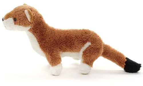 Uni-Toys - Wiesel Plushie - 22 cm (Länge) - Plüsch-Marder - Plüschtier, Kuscheltier