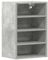 vidaXL Armario Colgante contrachapada Gris hormigón 40x29,5x60 cm, Armario de Cocina, Armario, Armario de Pared, Armario de Almacenamiento, aparador