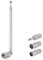 Elecbee FM UKW Antenne, Ausziehbare Radio Antenne, 75 Unbal F-Stecker für DAB, TV, AM-FM-Radi, Stereo-Receiver, Bose Wave