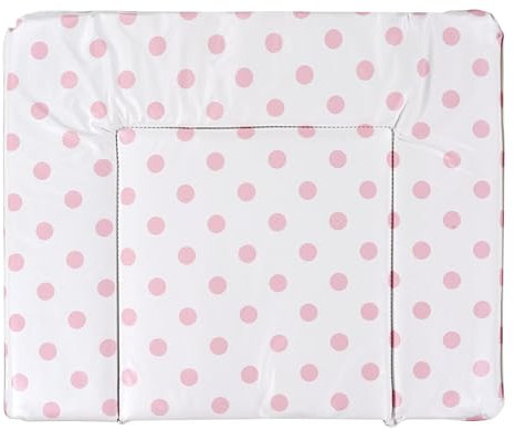 Alvi Wickelauflage, Wickelunterlage für Babys für gängige Wickelkommoden (Punkte rosa)