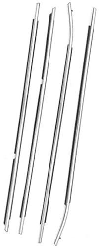 ZAPYVET Fenstertürdichtungen 4-teilige Auto-Dichtungsstreifen Fensterdichtungsstreifen, for Toyota, for Camry 2006-2014 Türfensterdichtung Gummiverkleidungsgurt-Dichtungsstreifen Türgummi-Dichtungsstr