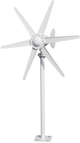 LADECNERHT Generatore Eolico Ad ASSE Orizzontale da 800 W, 12 V/24 V, Regolazione Automatica della velocità del Iniziale Contro di 1 M/S per Elettrodomestici,24V