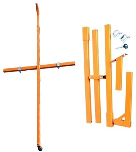 Outil de Levage pour climatiseur extérieur - Treuil Manuel autobloquant avec Support pour unités 3 CV/5 CV - Mécanisme de Levage Robuste pour Une Installation Facile