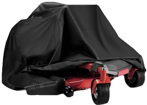 SVCEQZE Bâche de protection pour tondeuse à gazon - Bâche de tracteur imperméable toutes saisons - Protection pour pièces de tondeuse à gazon - Accessoires de stockage en cas de pluie - Jardin Garage