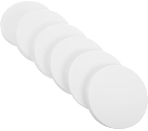 Alipis 60pcs Round Ceramic Fiber Papers High Temp Insulation Sheets for Microwave Kiln Pottery Oven Fireproof Gasket Material for Glass Fusing DIY Craft