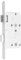 Format 4002730123529 – zt-einsteckschloss Bad F + R A. Kst. weiss
