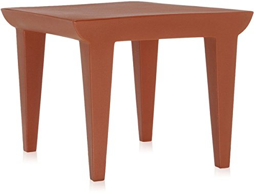 Kartell Tavolino Bubble Club, Polietilene, Rosso, 51,5 x 51,5 x 41,5 cm