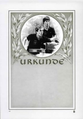 Albert Hoffmann Urkundenverlag Tischtennis / 100/1072 / Herren/Edelkarton (300 g/m²) 10 Stk