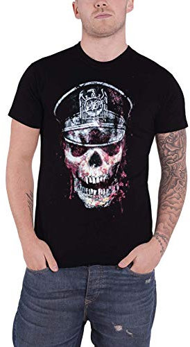 Slayer Herren Skull Hat Regular Fit Rundkragen Kurzarm T-Shirt, Schwarz, X-Large