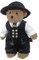 FHB Zunft-Teddy Eddy, größe 35 cm, schwarz, 87800-20-