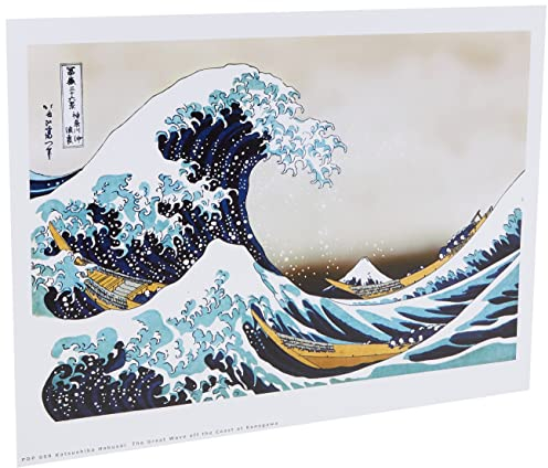 onthewall Hokusai The Great Wave Off Kanagawa Japanische Poster Kunstdruck 40 x 30 cm (PDP 059)