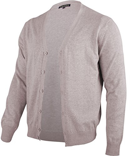 hemmy Fashion Cardigan Strickjacke - M L XL XXL meliert - beige - Taupe XL