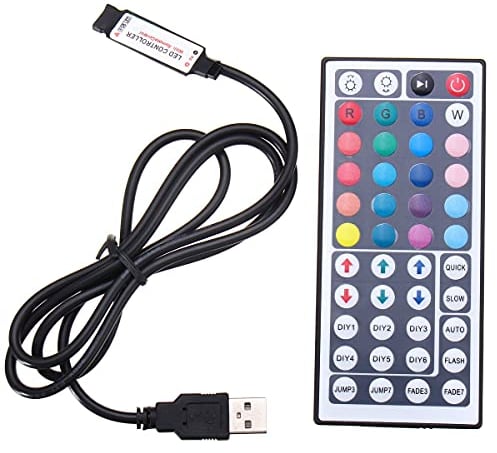 MASUNN 44 Key USB Remote Controller Für 5V 5050 RGB Led Strip Light Tv Pc Back