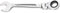 FACOM 467BF.10 Clé Mixte à Cliquet articulées métrique, Argent, 10 mm