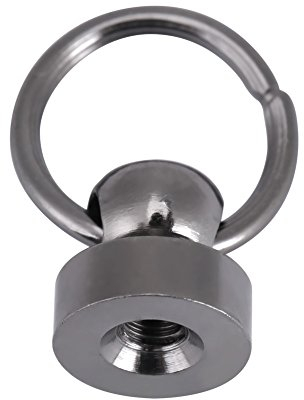 20 stücke Lederhandwerk Metall Rivet Schrauben DIY Tasche Zubehör Mit Zugring Schnalle für Geldbörse/Telefon Fall Dekoration(schwarz)