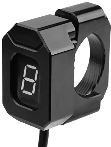 Keenso Motorcycle Gear Indicator Holder, fit 22mm-28.6mm Universal Speed Gear Display Indicator Holder Bracket