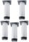 sourcing map 5 Inch Furniture Legs Stainless Steel Sofa Table Desk Cabinet Wardrobe Worktop Shelves Feet Replacement Height Adjustable Set of 5