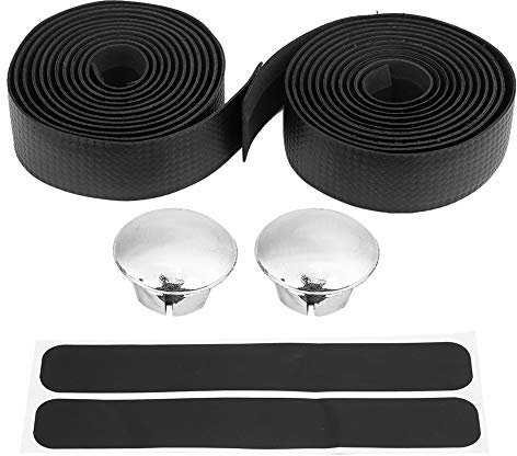 Fahrrad Lenkerband, Carbon Lenker Wrap Griff Griffband für Mountain Road Bike(Schwarz)