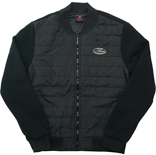 Rock Off Pink Floyd Quilted Jacke Dark Side Of The Moon Oval Logo Schwarz Unisex