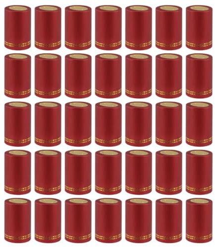 HEMOTON Capsules Thermorétractables pour Bouteille De Vin Cache Bouteille Vin 200 Pièces en PVC Couvercles De Scellage pour Bar Cuisine Et Célébrations À Utiliser avec Souffleur De Chaleur