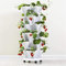 3 vasi per piante di melone e frutta, impilabili, in plastica creativa, verticale, stereoscopico, giardinaggio, per interni ed esterni, vasi da fiori per erbe e fragole impilabili (bianco)