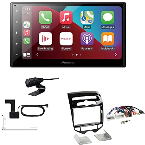 Pioneer SPH-DA160DAB 2-DIN Autoradio CarPlay Android Auto Bluetooth DAB USB passend für Hyundai IX20 ab 2010 Klavierlack schwarz