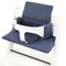 BAMBINIWELT Ersatzbezug Bezug Sitzkissen Kissen-Set Sitzverkleinerer kompatibel mit STOKKE Tripp Trapp für Hochstuhl-Kinderstuhl ORG. MELIERT (meliert marine ORG.)