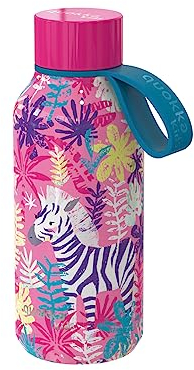 Quokka KIDS BOTELLA TERMO SOLID CON COLGADOR ZEBRAS 330 ML