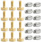 Bwintech 12 Pezzi Raccordi Portagomma, 1/2 BSP Femmina x 8 MM Connettore Portagomma con 12 Morsetti