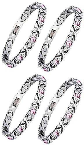 NBZZ lymphdrainage magnetic bracelet Magnetfeldtherapie-Armband Fashion Exquisite Energy Health Bracelets Magnetische Armbänder für Arthritis, Muttertagsgeschenk (a2-4pcs)