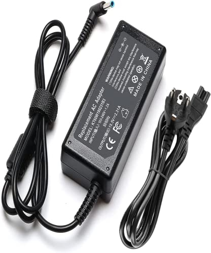Hp - Cavo di ricarica per laptop, 45 W, HP, cavo di ricarica per laptop, 19,5 V, 2,31 A, per la rete HP, alimentazione della batteria, caricabatterie, connettore: 4,5 mm x 3 mm