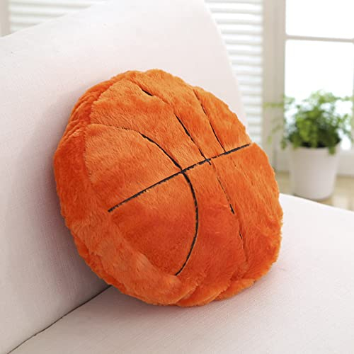 Plüsch Basketball-Kissen, Flauschige Sitzkissen, weiche Sport Ball interaktive Basketball kreative Zimmer Dekorationen Geburtstag Party Geschenk für Kinder Basketball-Liebhaber