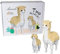 Larcele 1258 Pezzi Micro Costruzione di Giocattoli Set, Fai da te Mini Mattoni Giocattolo Kit KLJM-07 (Due Alpaca)