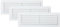 MAP Plastic Louvre Air Vent with Flyscreen, White, 9 x 3 (229mm x 76mm), Single Brick Cover for Interior & Exterior Use (Pack of 3)