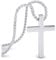 SERASAR Kreuzkette Herrenschmuck Edelstahl - 60cm Schmuck Herrenkette Herren kette Kreuz Geburtstagsgeschenk für Manner