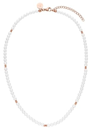 Purelei® Finesse Bijou pour Femmes (Or Rose) – Collier pour Femmes en Acier Inoxydable Durable – Résistant à l'Eau – Longueur réglable 40-45 cm – Collier pour votre style