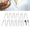 GFRGFH Preformed Earmold Tubes, Professional Flexible BTE Clear Tubing Replacement Hearing Amplifier Tube with Metal Lock