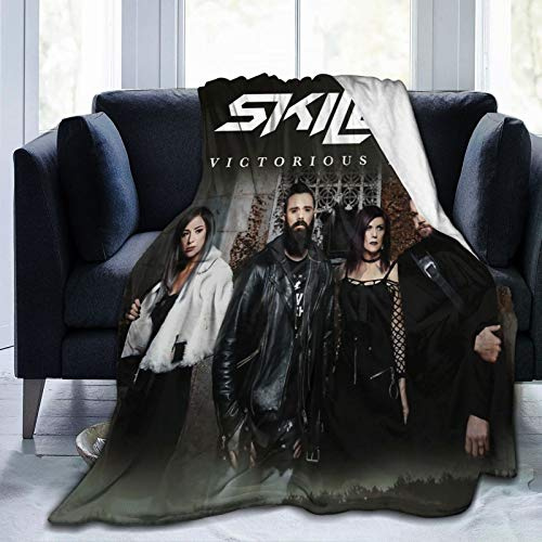Sk-Il-Le-T superweiche, gemütliche Flanell-Fleece-Decke, für alle Jahreszeiten, leichte Überwurfdecke für Couch, Bett, Sofa